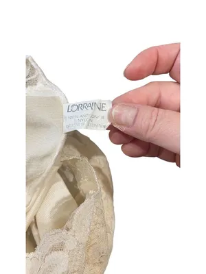 Lorraine Vintage Slip Dress Cream Size 40(L) Coquette Retro Romantic Y2K Summer thumbnail 3