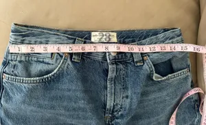 Free People NWOT Curvy Siren Low Rise Straight Jeans in Vixen thumbnail 6