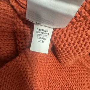 Old Navy Coral red Cardigan‎ open front boyfriend Grab & Go cotton blend sz XL thumbnail 5