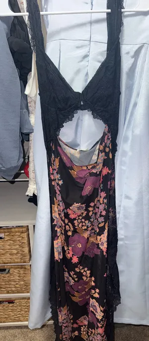 Free People Dress Maxi Black thumbnail 1