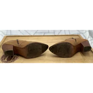 Frye Jennifer Leather Ankle Booties Brown Zipper Heeled Womens Size 7‎ READ thumbnail 10
