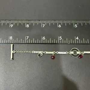 SWAROVSKI Crystal Swan Signed Silver-tone Toggle Bracelet 12.2g. thumbnail 7