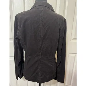 Y2K Women’s Old Navy Corduroy Brown 2 Button Long Sleeve Pockets Blazer Size M‎ thumbnail 2