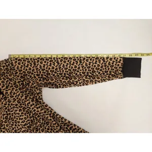 Betsey Johnson Henley Leopard Pajama Sleep Shirt Top Sz M 90s Chic Lounge Casual thumbnail 4