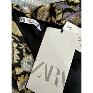 Zara Yellow Purple Floral One Shoulder Bodycon Medium NWT thumbnail 4