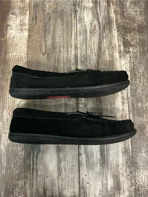 Softmoc Classic Black Faux-Fur Lined Moccasin Flats Size 9 thumbnail 11