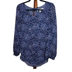 LC Lauren Conrad Size Medium Floral Printed Top. thumbnail 2