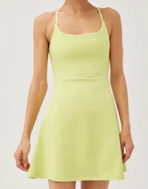 OUTDOOR VOICES- The Exercise Dress Heathered Yellow Size XS thumbnail 1