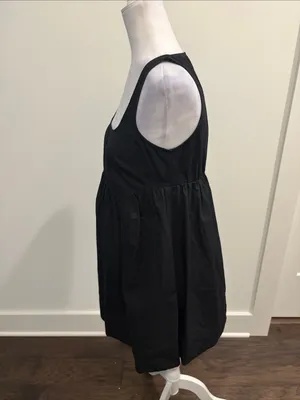 Tuckernuck Pomander Place Black Porto Square Neck Mini Dress Sz S thumbnail 5