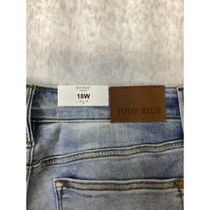 Judy Blue Women 18W Mid Rise Bootcut Jeans Light Wash Side Slit JB82552LT-PL‎ thumbnail 7