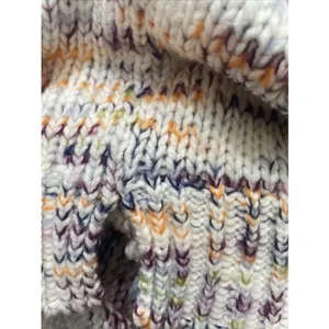 Loft Spacedye Oversized chunky knit sweater double V With Side‎ Slits Women's XL thumbnail 5