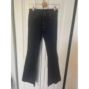 Armani Exchange‎ Jeans Flare High Rise Dark Wash Indigo Retro Denim 2 REG thumbnail 3