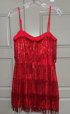 Red Sequin Boutique Dress thumbnail 3