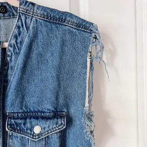 BlankNYC Cotton Blend‎ Blue Denim Belted Jumpsuit Sleeveless Small thumbnail 6
