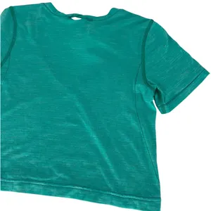 Lululemon What The Sport Cropped Tee Heathered Bali Breeze‎ 2 thumbnail 12