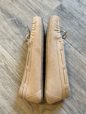 Minnetonka Women's Cally Faux Fur Slipper Cinnamon Leather Bow US 9M thumbnail 5