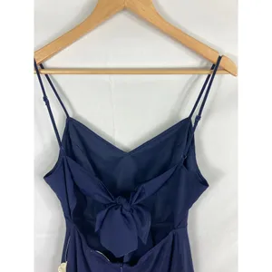 NWT Altar'd State Bow Back Sleeveless Mini Dress Navy Size Medium thumbnail 2
