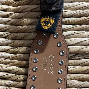 Ariat 2008 limited edition buckle. Handcrafted full grain leather. thumbnail 4