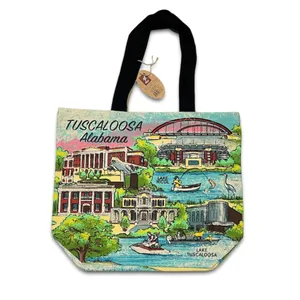 NWT Tuscaloosa Alabama City Novelty Canvas Tote Bag Historic Landmark University thumbnail 2