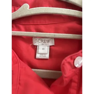 J. Crew Collared Red Coral Popover Button Shirt Dress Size XS Career Preppy thumbnail 8