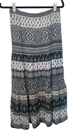 Westport Maxi High Rise BohoPaisley Green Skirt eathy‎ flowy size Small mermaid thumbnail 1