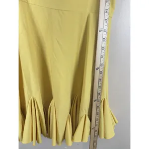 The Vintage Shop Women’s Cottagecore Dress Mustard Puff Sleeve Open Back M NWOT thumbnail 14