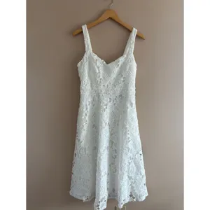Lulus Divine Beauty White Lace Midi Dress With Pockets Size XS NWT Bridal Beach thumbnail 4