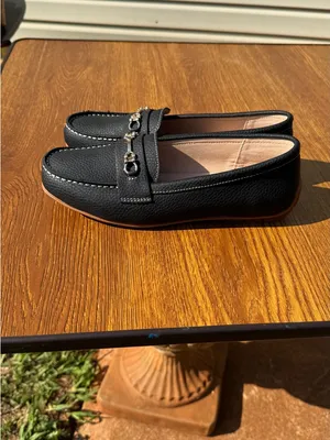 Kordal Black Loafers Women’s 9 Gold Bit Comfort Slip On Casual thumbnail 2