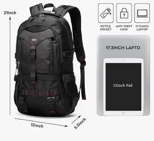 KAKA Travel Backpack Fight Approved with 17.3 inch Laptop Lackpack thumbnail 3