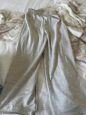 Wide leg grey sweatpants Gray thumbnail 2