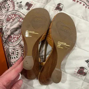 Rocket Dog brown Multicolor Plaid shell Wedge Sandals thumbnail 3