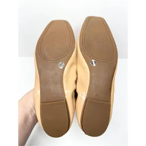 Vince Camuto Flats Womens Size 6‎ Tan Patent Leather Slip On Ballet Shoes thumbnail 9
