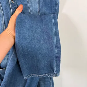 FRAME Le Slender Jumpsuit Leeson Denim Slim Fit Western Americana READ Womens XS thumbnail 7