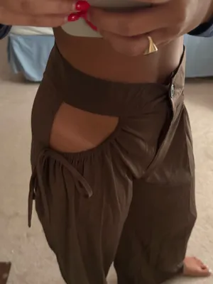 Shein Brown wide leg pants thumbnail 2