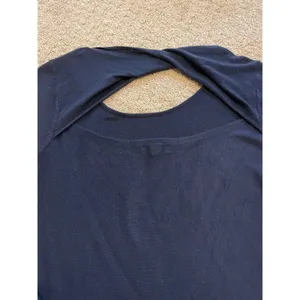 Lilly Pulitzer Navy Blue Open Back Tunic Sweater XL thumbnail 5
