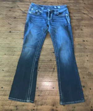 Miss Me embroidered western cowboycore festival 28 bootcut jeans thumbnail 1
