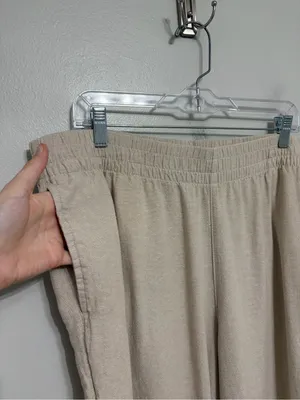 Old Navy High-Waisted Linen-Blend Straight Ankle Pants in Flax Linen - Size XL thumbnail 6