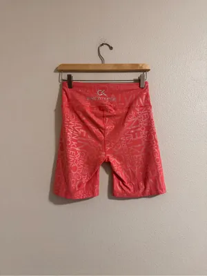 Calvin Klein Coral Logo-Print High-Rise Bike Shorts thumbnail 3