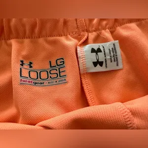 Under Armour women’s loose fit orange & pink athletic shorts large thumbnail 2