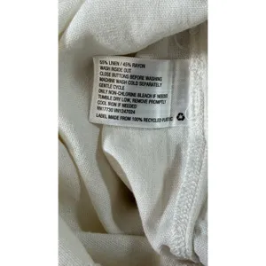 Stoney Clover Lane x Target Ivory Linen Blend Overalls Size L NWT thumbnail 4