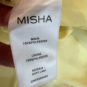 Misha collection gathered front chiffon midi skirt‎ yellow, NWT size 6 thumbnail 4