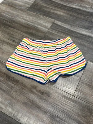 Lake Pajamas shorts rainbow striped Maisonette size XS thumbnail 5