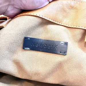 NewbarK Tan Leather Slouchy Oversized Tote Top Handle Bag Boho Luxe 90s Minimal thumbnail 7
