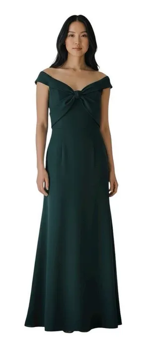 Lulu's Formal Mermaid Floor Length Off Shoulder Green Evening Dress Womens XL thumbnail 1