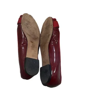 Michael Kors Women's Red Leather Ballet Flats Size 7.5M Slip-On Casual Shoes thumbnail 3