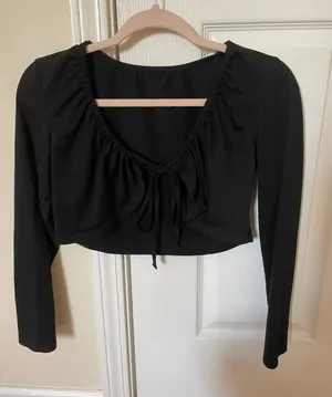 Black Long Sleeve Top thumbnail 1