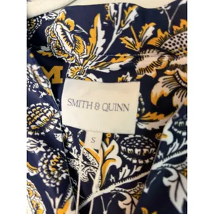 Smith & Quinn Women's Tory Dress Navy & Marigold Michigan Floral Dress Sz S NWT thumbnail 3