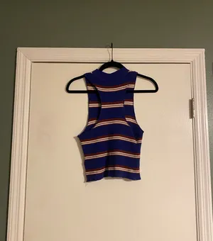 NWOT Blue/White/Red Striped Razorback Tank thumbnail 4