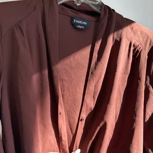 Bebe brown blouse thumbnail 6