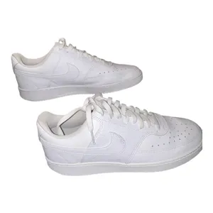 Nike Women's Court Vision Low White Sneaker size 10.5 thumbnail 4